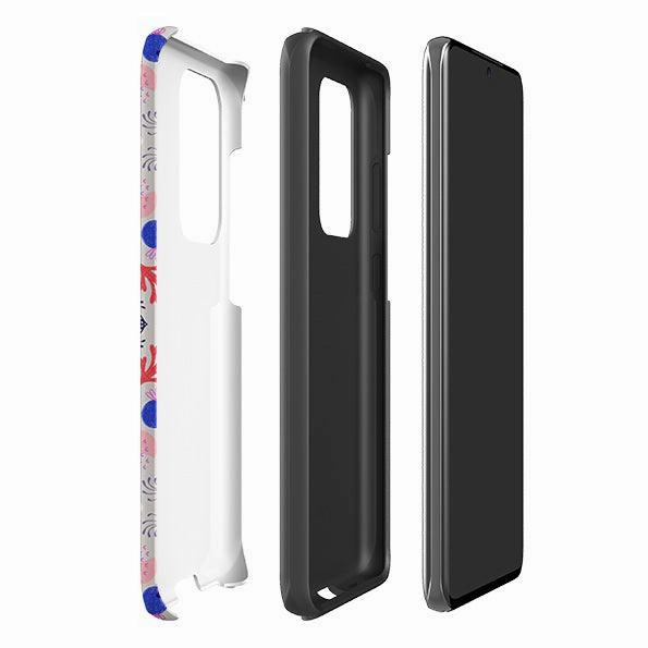 Samsung Tough Case - Crazybird Pattern By Mia Underwood Matte Pattern Design Light Form