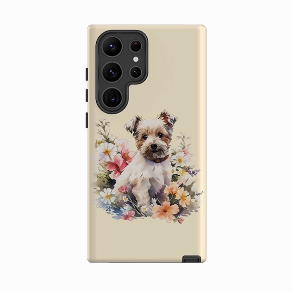 Samsung Tough  Case - Cute Dog E Elegant Build Soft Grip Finish