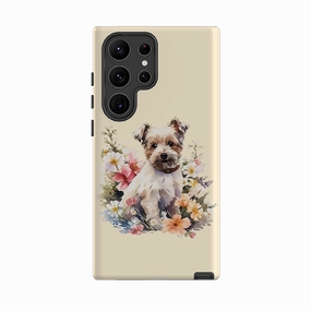 Samsung Tough  Case - Cute Dog E Elegant Build Soft Grip Finish