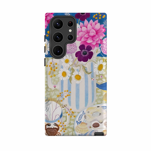 Samsung Tough Case - Daisy By Bex Parkin Hybrid Pattern Texture Modern Surface Design