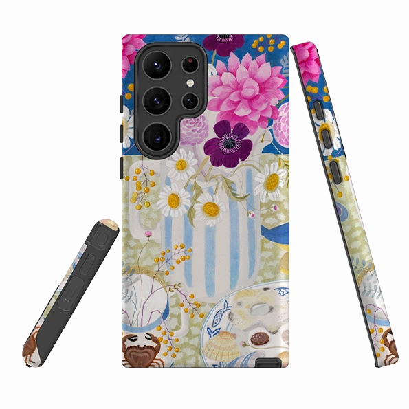 Comfort Padding Luxury Accent Samsung Tough Case - Daisy By Bex Parkin