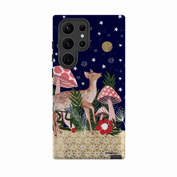 Soft Finish Texture Samsung Tough Case - Deer By Emma Frances Grant