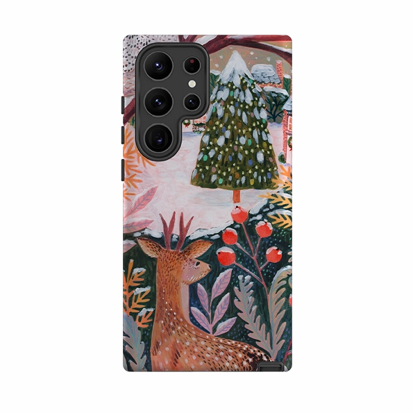 Hybrid Material Samsung Tough Case - Deer By Lee Foster Wilson