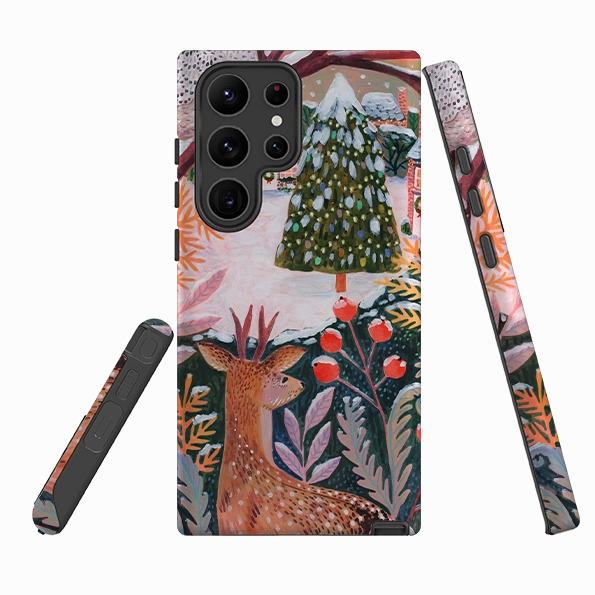 Samsung Tough Case - Deer By Lee Foster Wilson Protective Edge Durable Texture Build
