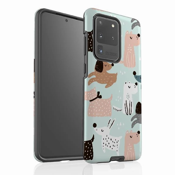 Samsung Tough Case - Dogs World Practical Look Soft Protection Edge