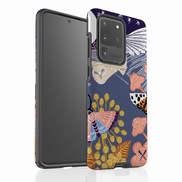 Luxury Surface Layer Smooth Layer Texture Samsung Tough Case - Evening Barn Owl By Kate Heiss