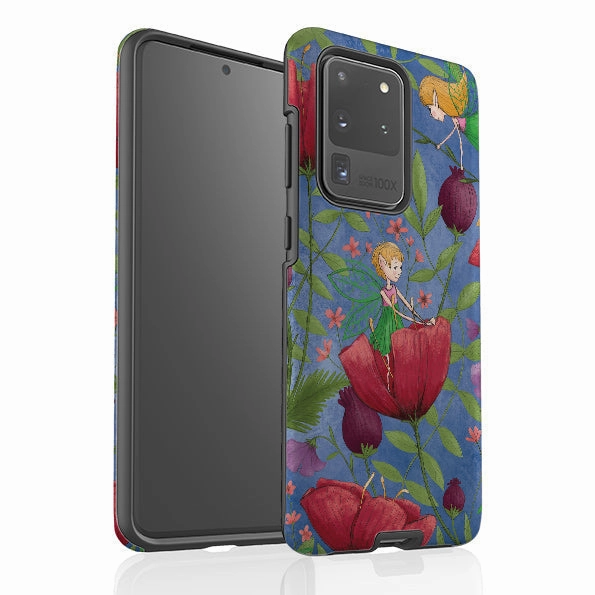 Shock Surface Layer Samsung Tough Case - Fairies And Flowers By Maja Lindberg
