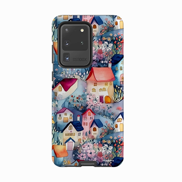 Samsung Tough Case - Fairy Houses II Protective Design Texture Dust proof