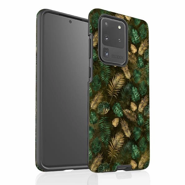 Samsung Tough Case - Feather Greens Comfort Grip