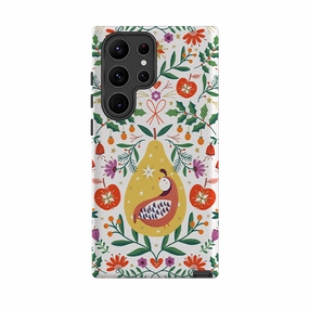 Marble Pattern Samsung Tough Case - Festive Fruits By Ali Brookes
