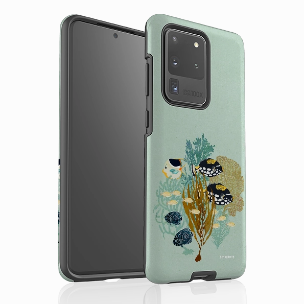 Samsung Tough Case - Fish Town By Katherine Quinn Modern Layer