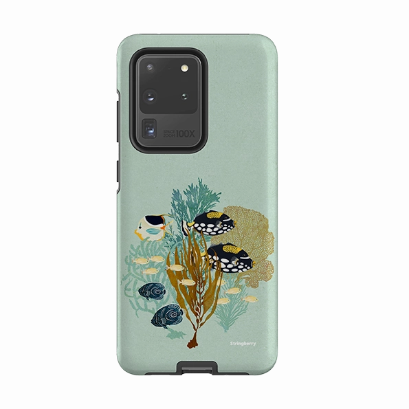Samsung Tough Case - Fish Town By Katherine Quinn Everyday Use Modern Grip Design