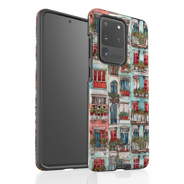 Samsung Tough Case - Floral Balcony Flexible Surface Texture