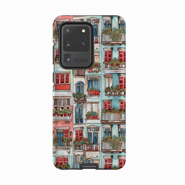 Samsung Tough Case - Floral Balcony Creative Pattern Frosted surface