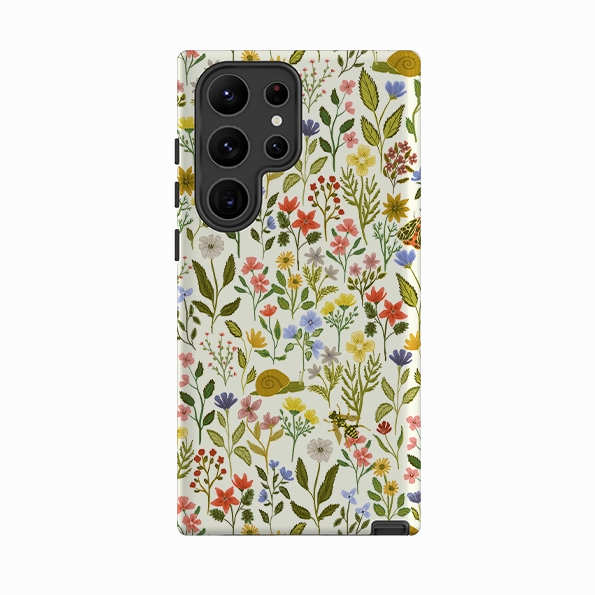 Polished Texture Design Samsung Tough Case - Floral II By Abby Jacobs
