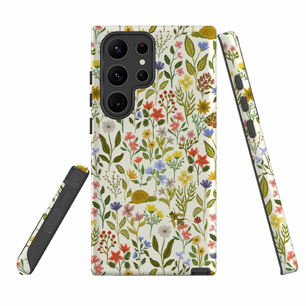 Samsung Tough Case - Floral II By Abby Jacobs Everyday Use Polished Edge