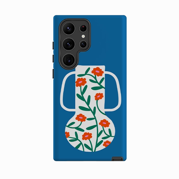 Protective Design Rugged Design Samsung Tough Case - Floral Vase