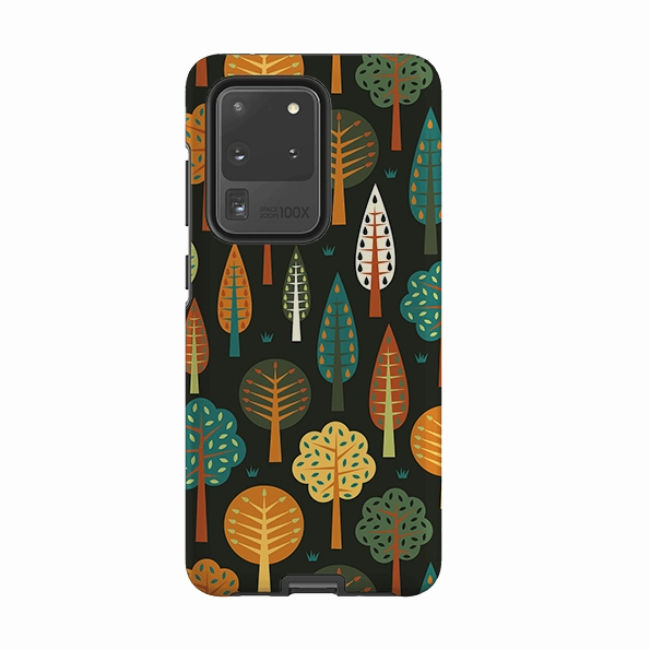 Soft edges Flexible Feel Samsung Tough Case - Forest Midnight By Suzy Taylor