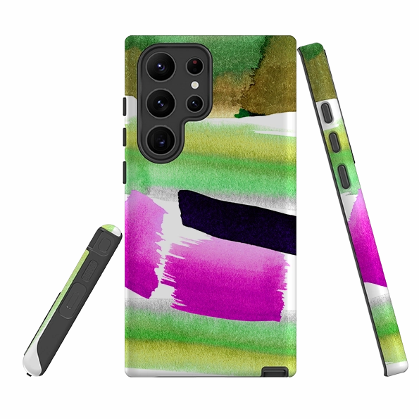 Hand Friendly Premium Look Samsung Tough Case - Garden Painting By Kitty Joseph