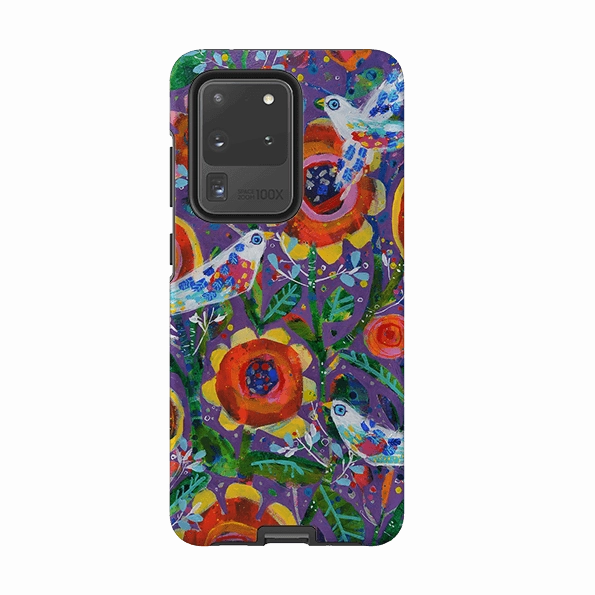 Refined Look Protective barrier Samsung Tough Case - Garden Party By Claire West