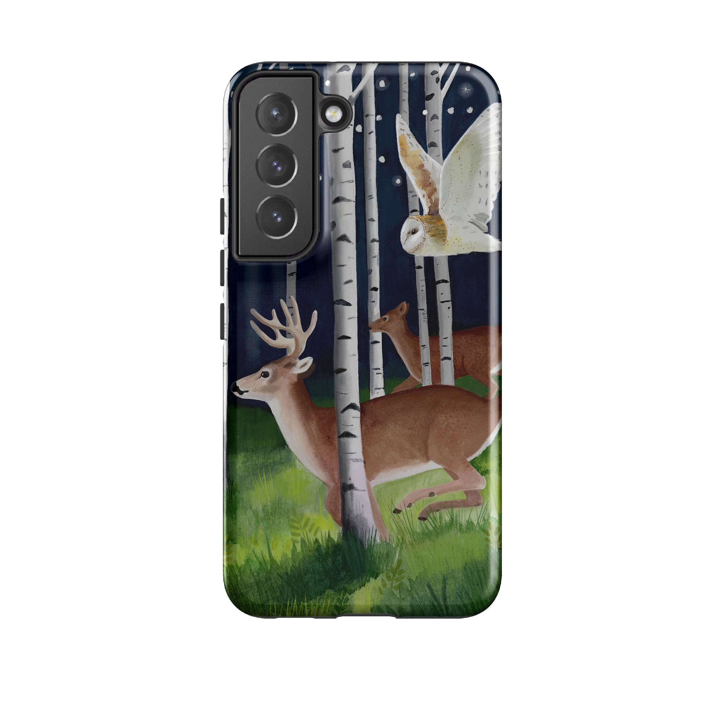Samsung Tough Case - Green Forest By Bex Parkin Shock Absorber