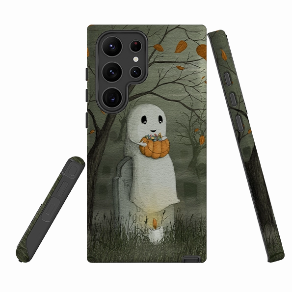 Samsung Tough Case - Halloween Ghost By Maja Lindberg Smooth Layer Vivid Surface