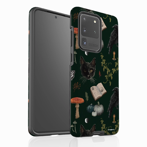 Samsung Tough Case - Halloween Pattern I By Anna Stead clean design Anti Shock Layer