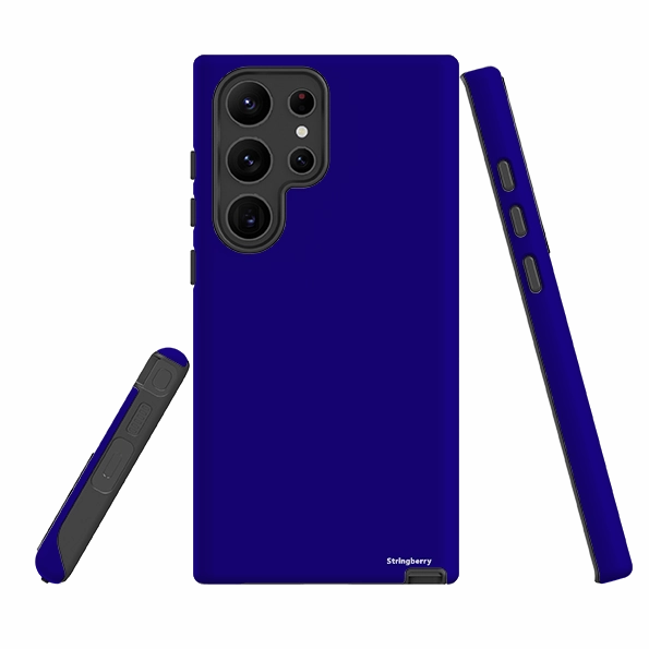 Soft Edge Detail Sleek Detail Samsung Tough Case - Hanoi Blue