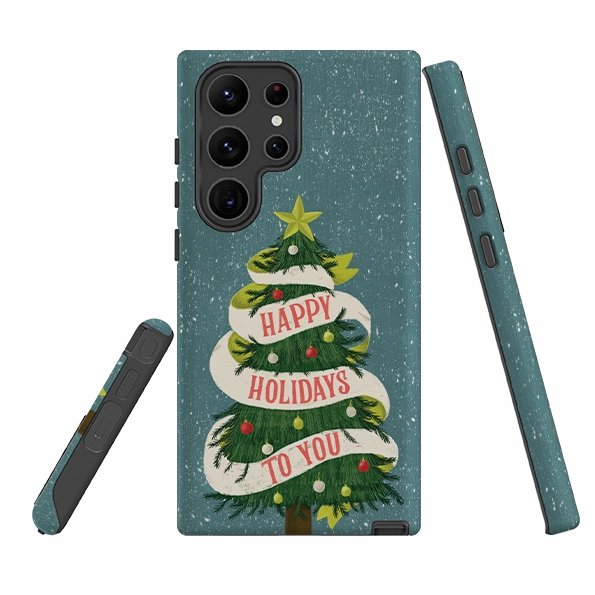 Versatile Design Elegant Touch Samsung Tough Case - Happy Holidays By Abby Jacobs