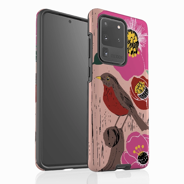 Modern Grip Smooth Fit Samsung Tough Case - Hellebore By Kate Heiss