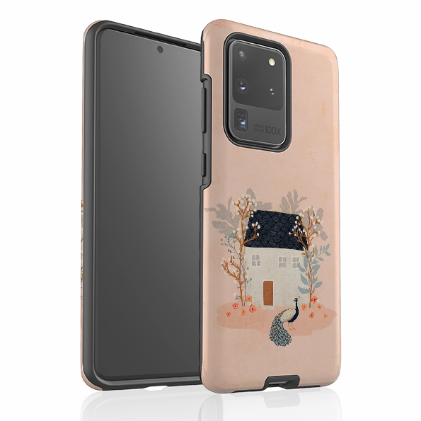 Samsung Tough Case - Home Pink By Katherine Quinn Light Protection Soft coating