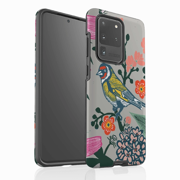 Sleek Texture Hybrid Touch Samsung Tough Case - In The Garden By Kate Heiss
