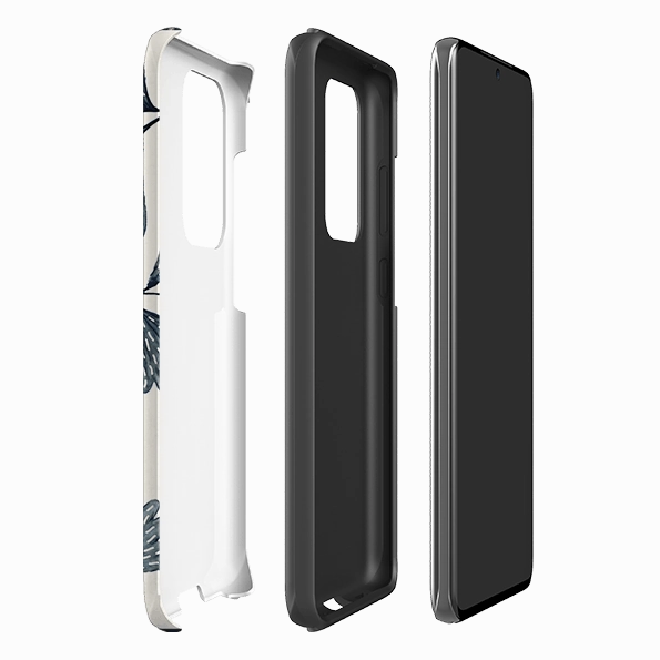 Samsung Tough Case - Indigo Leaves By Katherine Quinn Classic Grip