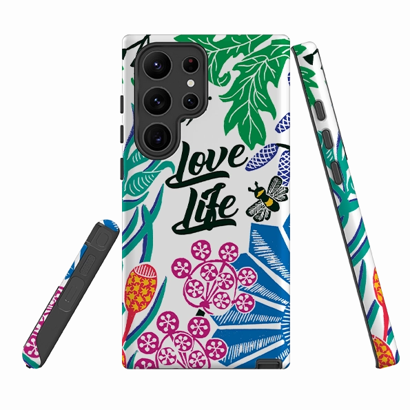 Urban Style Transparent Shell Samsung Tough Case - Love Life By Kate Heiss