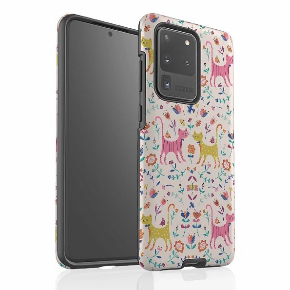 Rugged Feel Samsung Tough Case - Meow By Ali Brookes