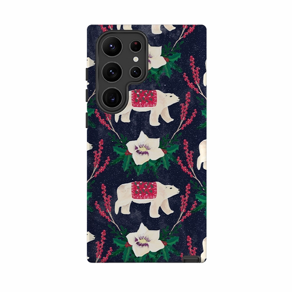Samsung Tough Case - Midnight Polar Bears By Abby Jacobs Luxury Surface