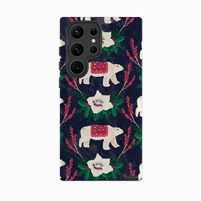 Samsung Tough Case - Midnight Polar Bears By Abby Jacobs TPU Material Gloss Surface