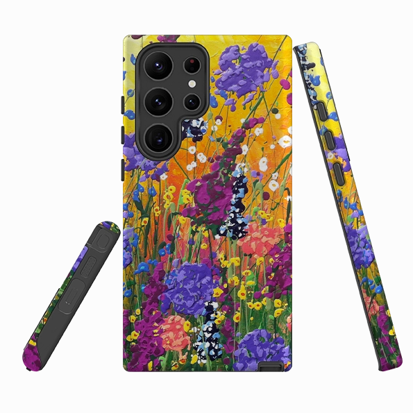 Samsung Tough Case - Morning Glory By Linda Calvert Jacobson Grip Enhanced Smooth Layer