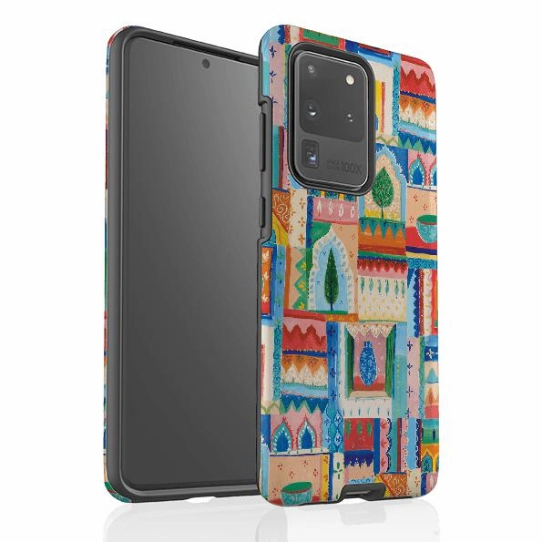 Samsung Tough Case - Moroccan Windows By Sarah Campbell Comfort Texture Finish Colorful Design