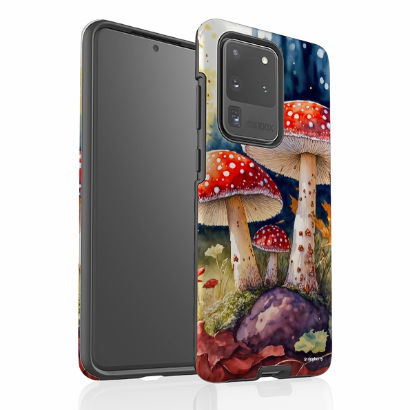 Hybrid Pattern Texture Samsung Tough Case - Mushroom Colour II