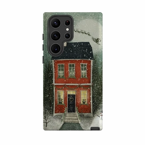Textured Detail Samsung Tough Case - Night Before Christmas By Maja Lindberg