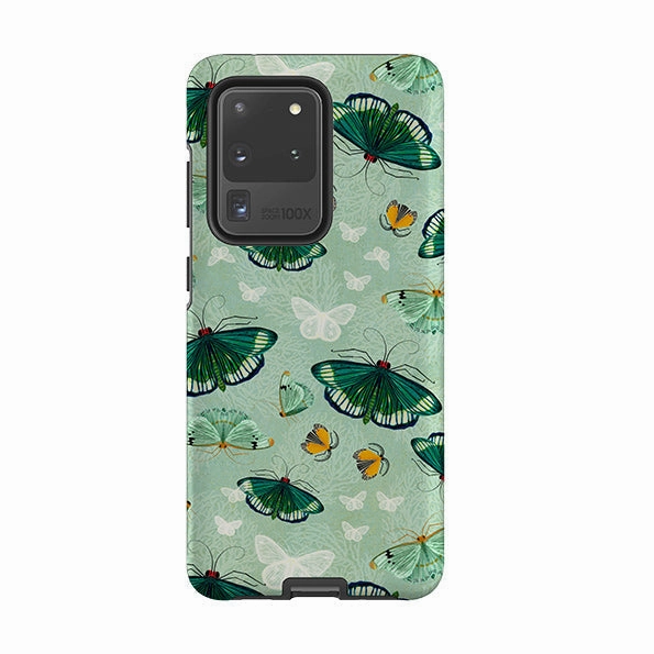 Smooth Protection Soft Edge Texture Samsung Tough Case - Night Flutter By Katherine Quinn