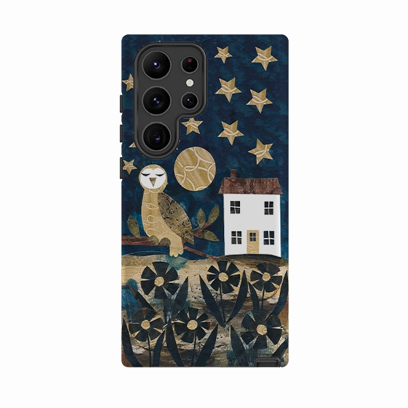 Samsung Tough Case - Night Watch Owl By Tracey English Smooth Surface Layer