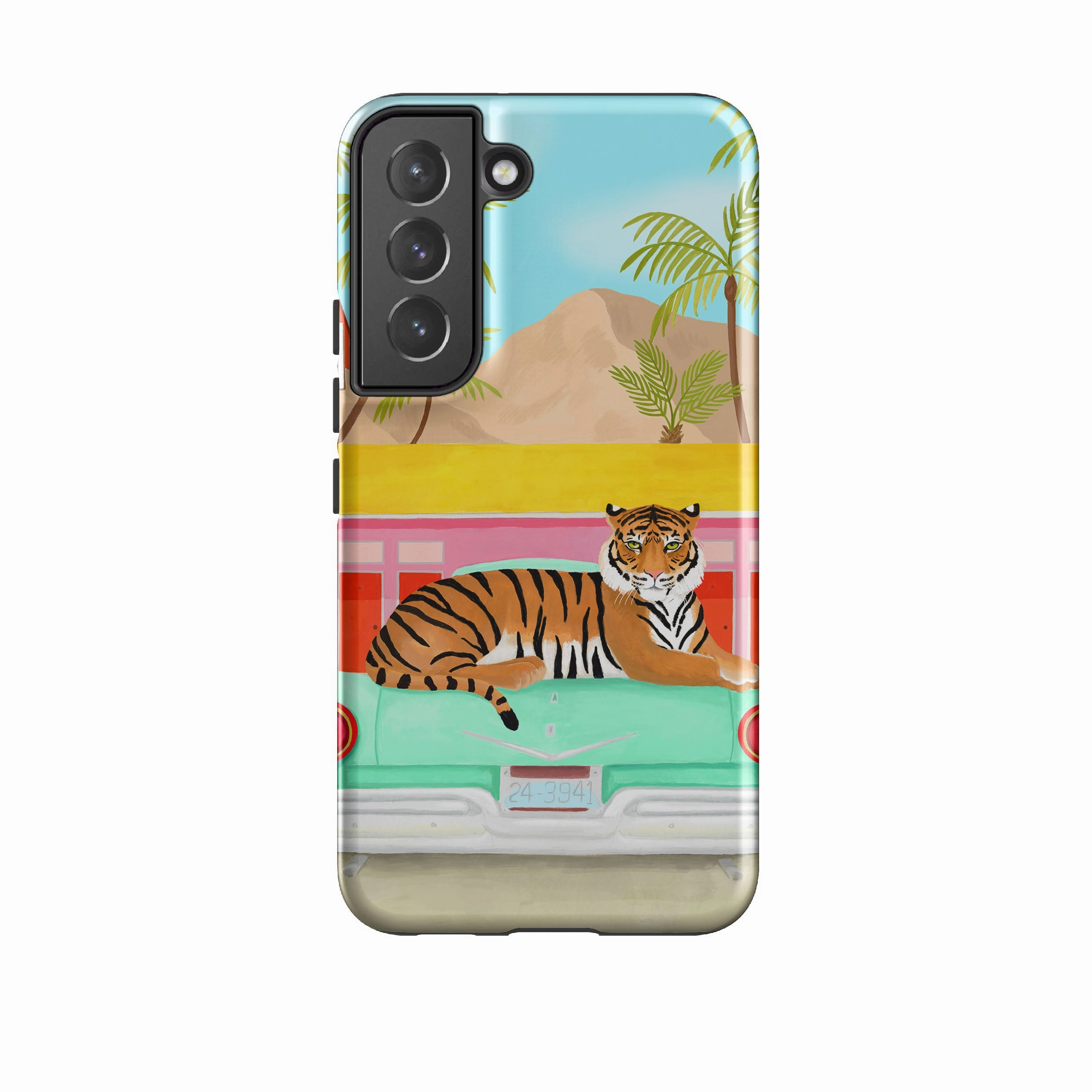Samsung Tough Case - Palm Motel Tiger By Bex Parkin Pocket Size