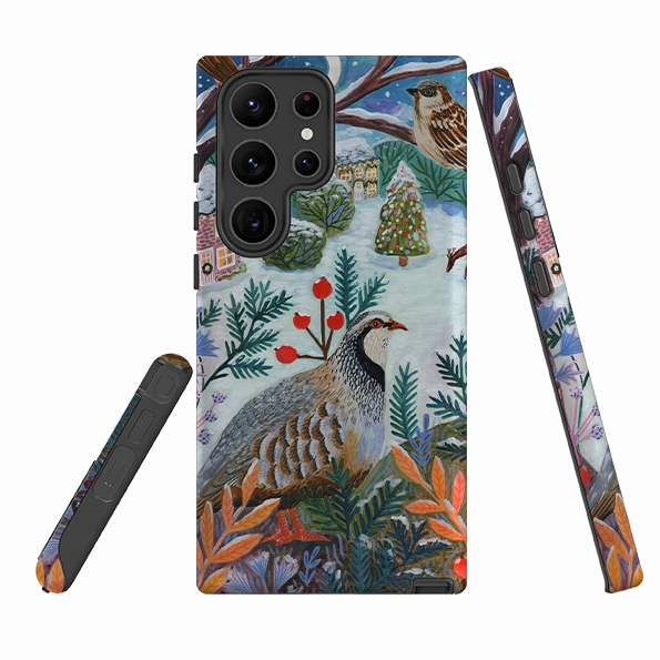 Flexible Edge Texture Ultra Thin Samsung Tough Case - Partridge By Lee Foster Wilson