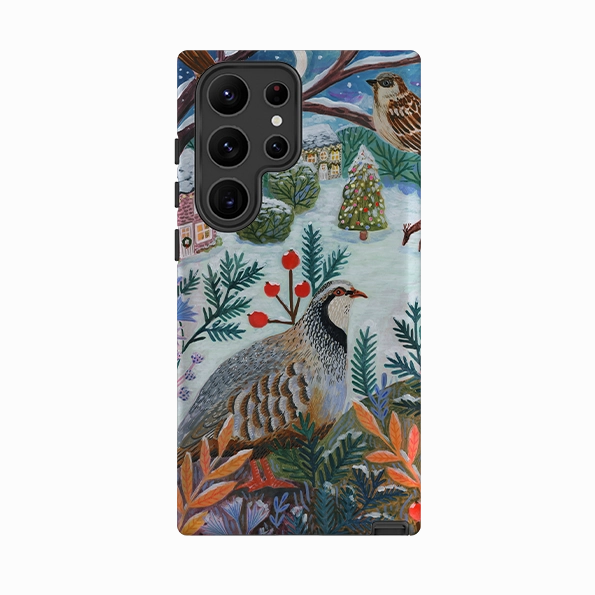 Samsung Tough Case - Partridge By Lee Foster Wilson Modern Surface Design Modern Pattern Layer