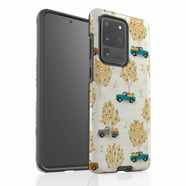 Samsung Tough Case - Pear Trees and Trucks By Katherine Quinn Lightweight texture