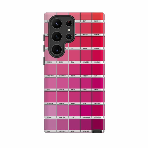 Samsung Tough Case - Pink Chromology By Kitty Joseph Flexible Pattern Minimal Feel