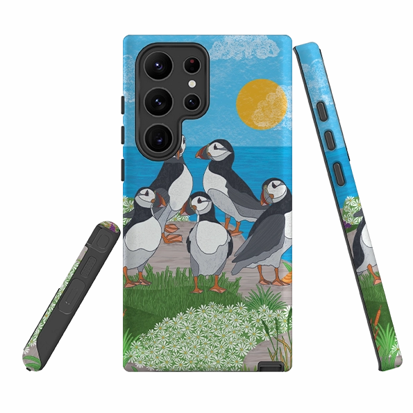 Samsung Tough Case - Puffins By Natalie Pedetti Prack Luxury Accent