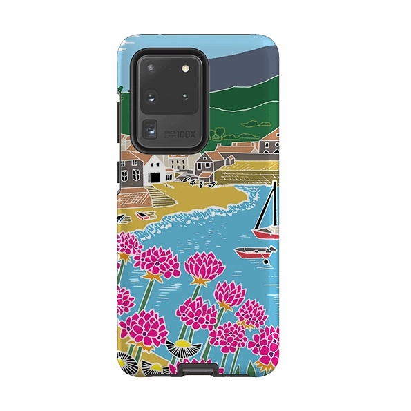 Samsung Tough Case - Quaint Harbour By Kate Heiss Trendy Layer Textured Finish